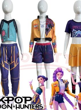 Movie K-Pop Mira Rumi Zoey Demon Hunters Cosplay Costume for