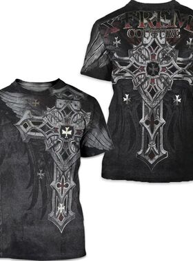 Archaic By Affliction Colisson Men'S T-Shirt 3D Graphic