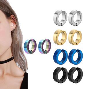 Non-Piercing Earrings Clip On Fake Men Women Ear Stud Cuff H