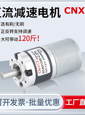 36-3530直流行星减速电机大扭力正反转无刷电机12V24微型调速马达