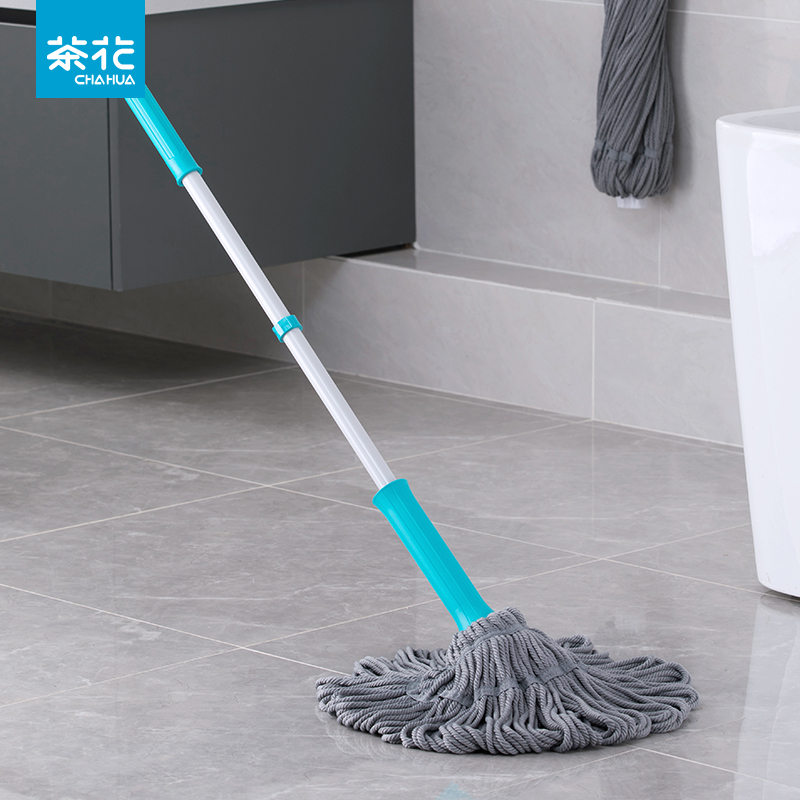 茶花自拧水拖把免手洗干湿两用