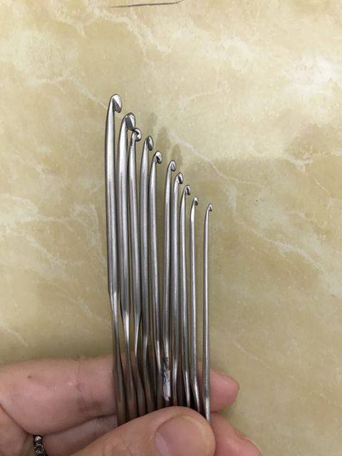 雅颖潮汕澄海钩针王老太王奶奶手工 打磨不锈钢编织钩花工具全套