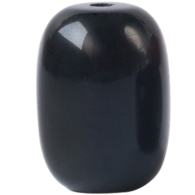 黑曜石桶珠手链diy配件手串配珠