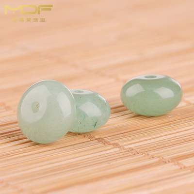 绿东陵算盘珠手串配珠