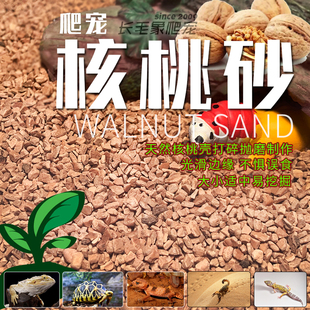 爬宠核桃砂垫材垫料鬃狮豹纹守宫蜥蜴蛇类蝎子蜘蛛沙漠型爬虫垫材