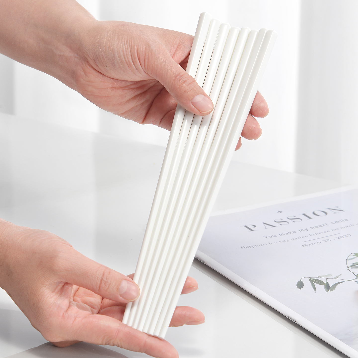 陶瓷筷子不易发霉耐高温