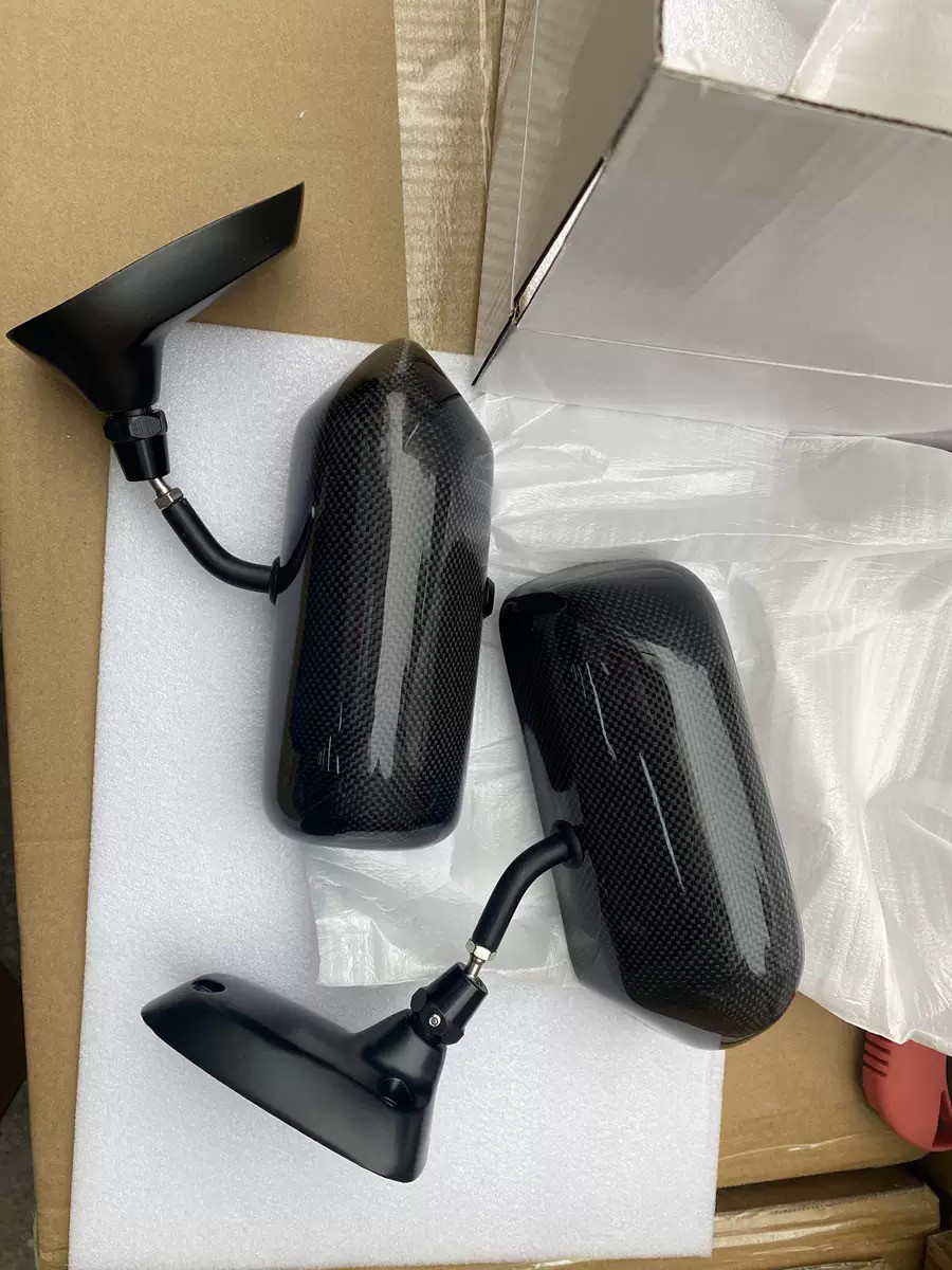 자동차 수정 레이싱 탄소 섬유 백미러 탄소 패턴 총알 백미러 GTR 범용 야외 반전 거울