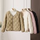 休闲外套女学生校服内穿棉衣 轻薄时尚 羽绒棉衣女内胆2025冬季 新款