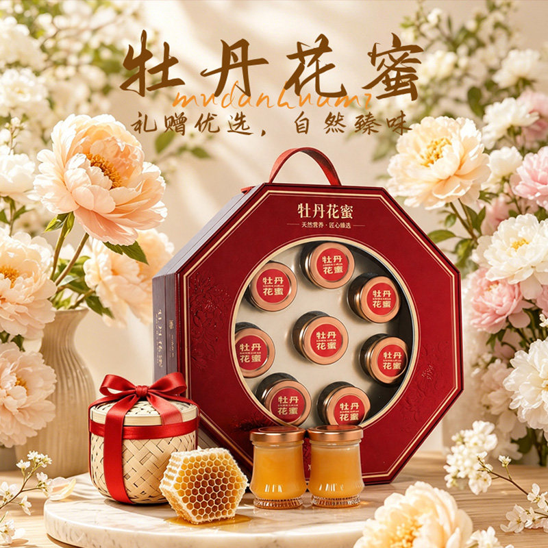 菏泽特产尧舜牡丹花蜜纯正土蜂蜜