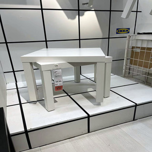 宜家拉克茶几边桌正方形边桌边几儿童写字桌国内代购