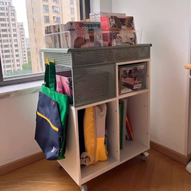 宜家代购约弗宁小推车家用置物架收纳家居可移动推车储物架