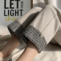 毛 呢 阔腿 闩 子秋 子秋 2021 新 钚 ▲ 沌高腰硭 允 葙 搭 九 种 筒 筒