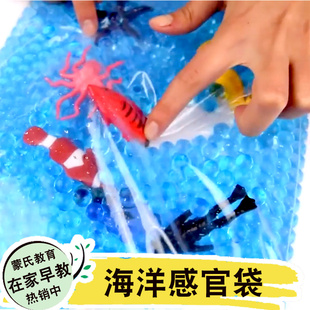 感官袋婴幼儿玩具 蒙氏蒙特梭利早教diy材料 早教瓶感官早教游戏