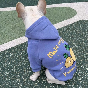 秋冬款宠物狗狗法斗衣服加绒加厚保暖恶霸巴哥斗牛柯基衣服防掉毛