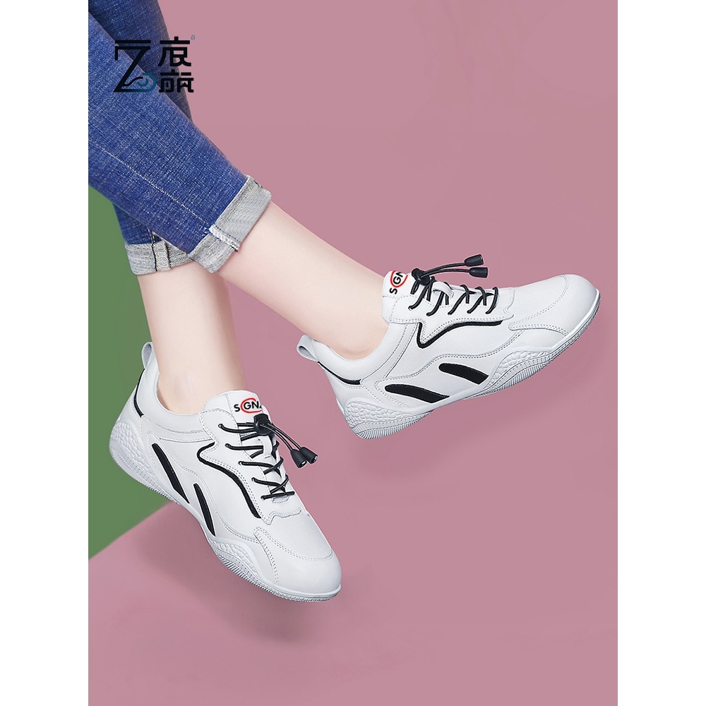 莆田纯原女鞋2024新款春季爆款小白鞋女真皮软底妈妈鞋超软旅游休