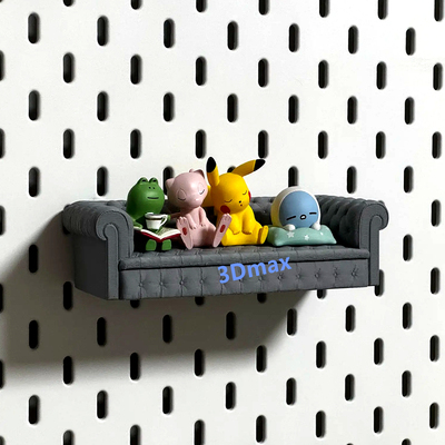 欧式沙发挂架多色可选适用宜家SKADIS洞洞板配件可改金属圆孔方孔