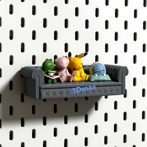 欧式沙发挂架多色可选适用宜家SKADIS洞洞板配件可改金属圆孔方孔