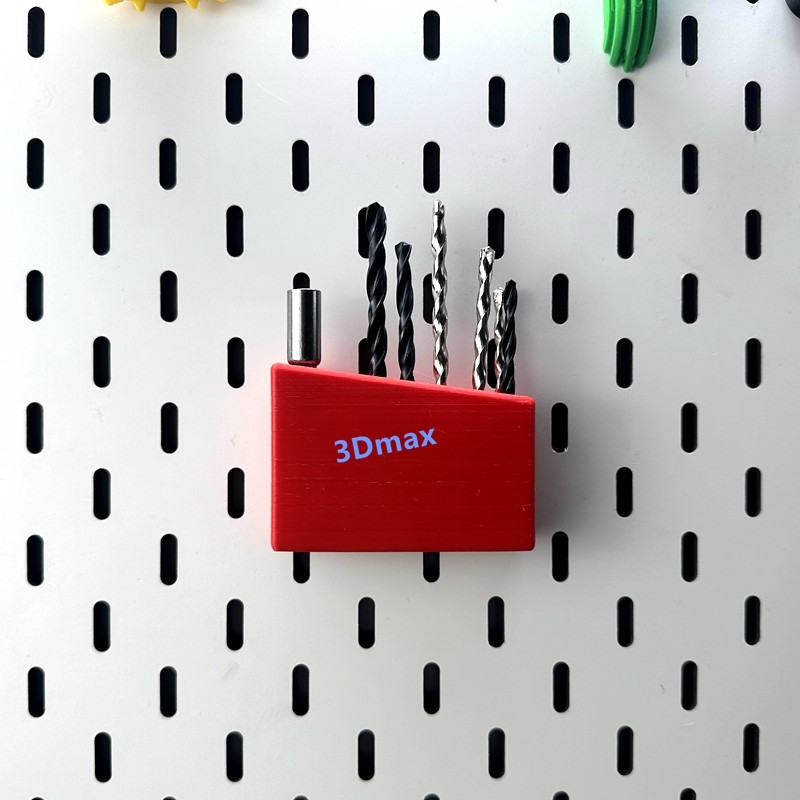 钻头收纳简易14孔支架适用宜家SKADIS洞洞板配件可改金属圆孔方孔