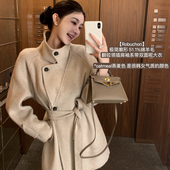 翻驳领双面呢大衣女秋冬季 「少量现货」韩雨嘉 Robuchon 外套