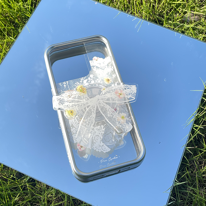 Puui原创适用苹果15pro透明手机壳iphone15promax简约艺术手机壳16promax二合一16pro/14pro小众高级ins女生