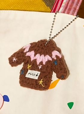 【Puui原创手机挂绳】挂链珠饰糖豆毛衣配饰创意爱心透明潮流ins