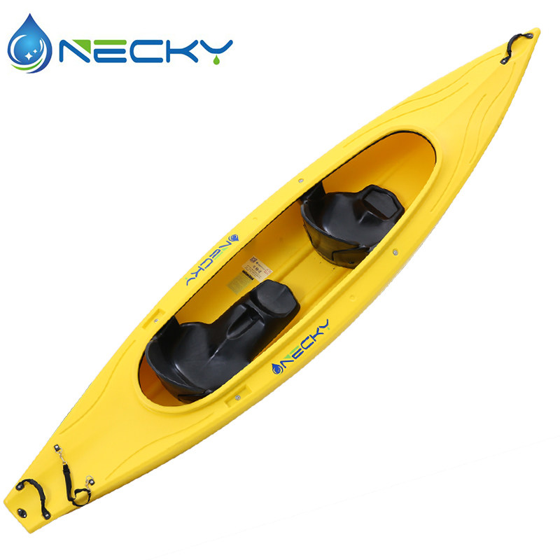 NECKY/路亚皮划艇3人2+1亲子小舟休闲小艇漂流艇滚塑船硬艇划桨船