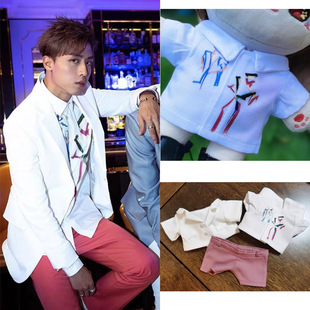 现货mirror演唱会Anson kong 应援20CM娃衣体恤棉花娃娃衣服