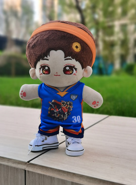 现货季前赛同款篮球服香港Mirror男团姜涛陈卓贤Edan同款20cm娃衣