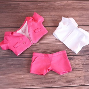 现货20CM香港MIRROR男团同款娃衣西装棉花娃娃公仔火龙果西装套装