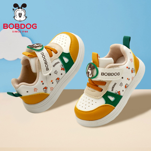 子软底防滑透气儿童休闲板鞋 春秋婴儿鞋 宝宝软底学步鞋 巴布豆童鞋