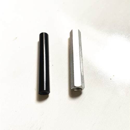 多轴 无人机机架铝柱配件 M4*45 圆柱 六角柱 联结柱
