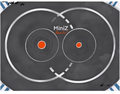 全新第二代升级 PVC 蚊车漂移赛道新手绕八字练习赛道HGD1 mini z