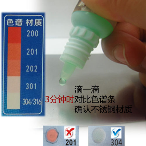 304不锈钢检测液316测试剂药水