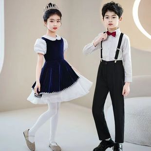 出租款儿童演出服中小学生大合唱诗歌朗诵服男女童礼服合唱演出服