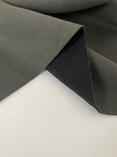 高端定制针织复合奥粒绒布头柔软细腻冬天保暖裤子外套纯棉布料