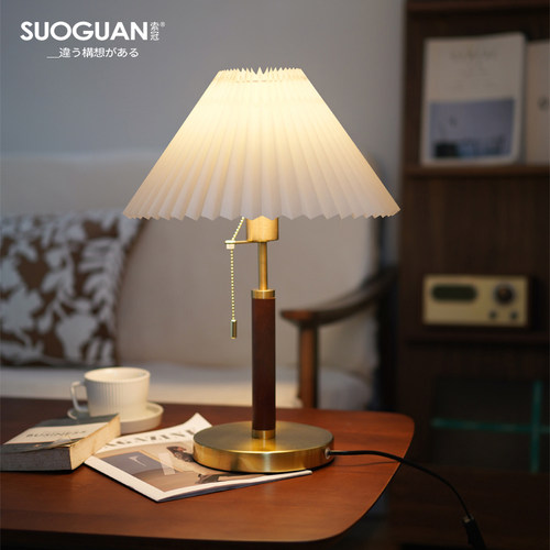 卧室美式轻奢床头灯台灯