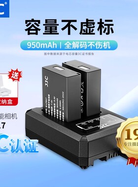 JJC 适用佳能LP-E17相机电池微单反EOSR50V RP R10 R8 R50 R100 750D  850D 200DII  M5 M6II充电器座充配件