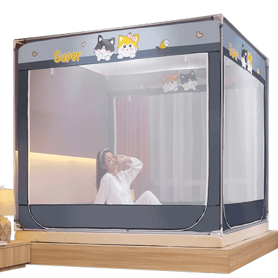 蚊帐家用蒙古包宝宝防摔儿童支架