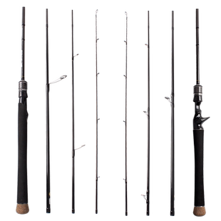 春风里便携竿路亚竿多节旅行竿2.1米钓鱼竿泛用竿直柄枪柄翘嘴