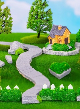 微景观园艺苔藓造景小房子别墅城堡模型 DIY装饰品配件迷你小摆件