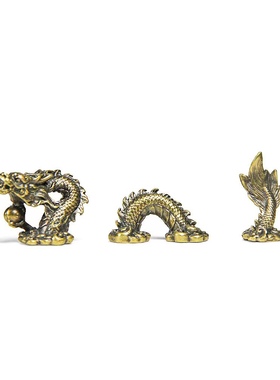 铜合金鱼缸神龙摆件假山水枯山水流水盆景微景观创意禅意造景装饰