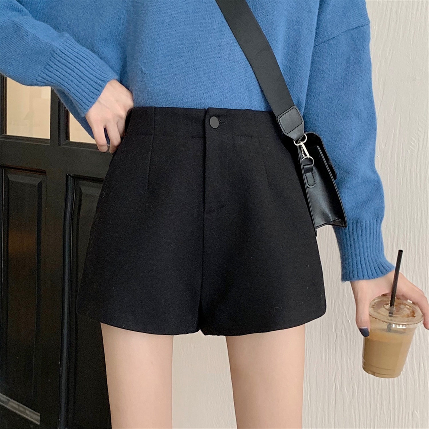 Korean loose, high waisted, thickened and slim pants