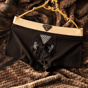 内裤 男士 男款 网眼透气四角裤 衩 绚丽私语时尚 青年休闲百搭短裤 个性