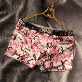 透气四角短裤 冰丝男士 衩 无痕运动平角裤 男生潮流印花男式 内裤 男款