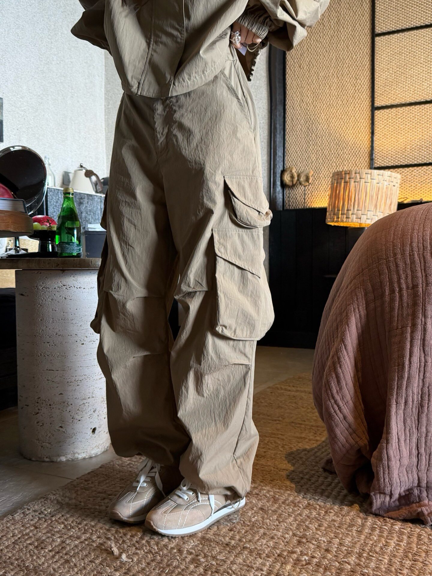 MS KIN6 2026春季新品日系复古工装裤女宽松休闲百搭长裤