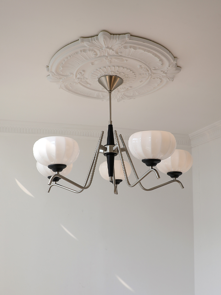 凯乔 白蜡木中古客厅吊灯 法式主灯餐厅卧室覆古设计师