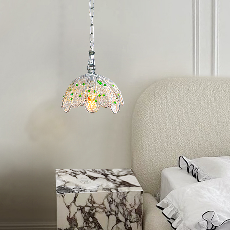 凯乔 法式轻奢床头小吊灯 卧室吊线灯简约设计师高级感2024新款