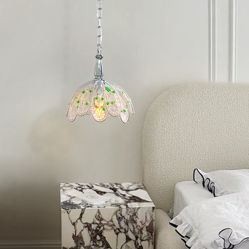 凯乔 法式轻奢床头小吊灯 卧室吊线灯简约设计师高级感2024新款