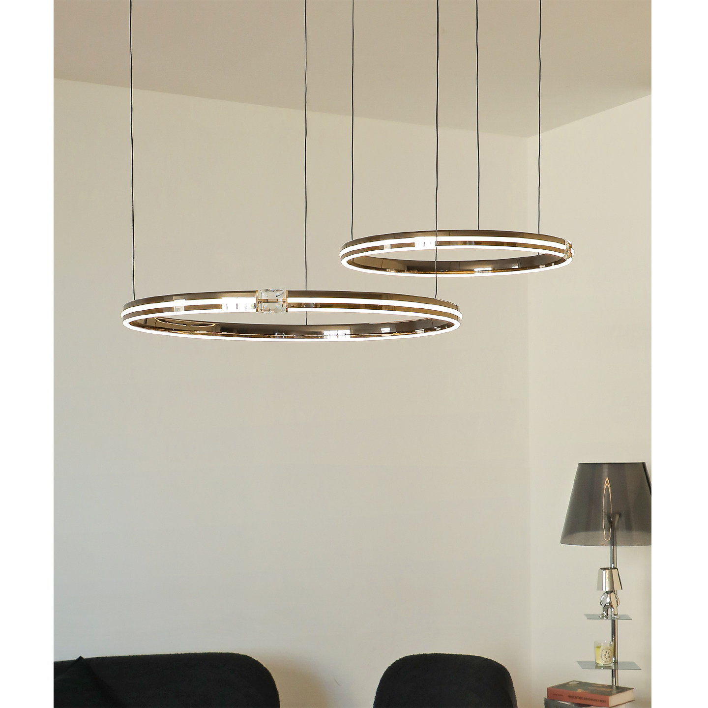 凯乔 圆环吊灯 意式极简客厅主灯高级感现代轻奢设计师款,家装灯饰光源,客厅吊灯,淘宝优惠券,粉丝福利购,淘宝优惠卷