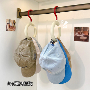 帽子收纳神器衣柜内挂棒球帽吊带不变形多功能帽子衣架挂钩展示架